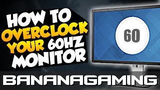 How to Overclock your 60Hz Monitor Sometimes up to 80Hz [upl. by Meave]