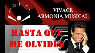 HASTA QUE ME OLVIDES EN PIANO ARMONIA MUSICAL [upl. by Aicilas86]