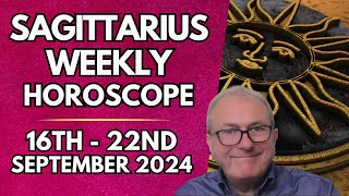 Sagittarius Horoscope  Weekly Astrology 16th to 22nd September 2024 [upl. by Asirrom]