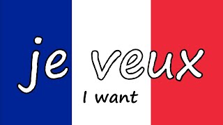 🇫🇷 ✔️French Verbs VOULOIR to WANT in PRESENT Tense👩‍🏫 🇫🇷 [upl. by Amanda]