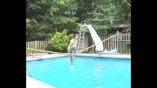 Slackline Over Pool [upl. by Thaddaus]