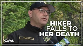 Young woman falls to her death while hiking in Columbia Gorge [upl. by Defant]