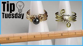 DIY Unisex Wire Ring Step Mandrel  Tip Tuesday Tutorial [upl. by Mook]