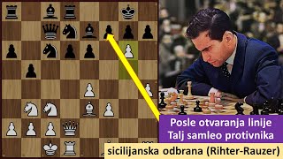 Posle otvaranja linije Talj samleo protivnika  sicilijanska odbrana varijanta RihterRauzer [upl. by Elsa]