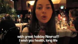 Safura  Eurovision 2010 Azerbaijan  Safura congratulates everybody with Novruz [upl. by Rausch]