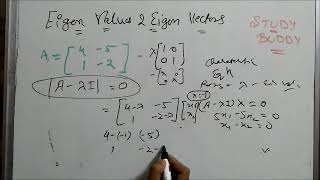 Eigen values and Eigen Vectors  Matrices [upl. by Alrahc]