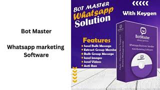 Bot Master  WhatsApp Marketing Software  Demo [upl. by Adnotal]