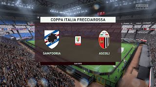 Sampdoria vs Ascoli 20102022 Coppa Italia FIFA 23 [upl. by Merwyn]