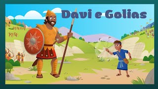 DAVI E GOLIAS  História Bíblica infantil [upl. by Celeste266]