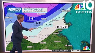 Weather forecast Noreaster expected to bring wind rain and snow [upl. by Eenwahs]