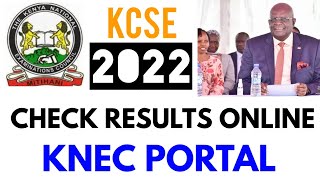 How To Check KCSE Results 2021 Online On KNEC Portal Or Via SMS [upl. by Ymmit]