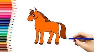 Kaip nupiešti ARKLĮ  How to draw a horse [upl. by Adnuhsal367]