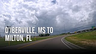 Road Trip  DIberville MS to Milton FL  4K Driving [upl. by Earahc]