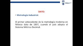 Normas sobre la Metrología [upl. by Gredel405]