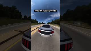 1000 HP Mustang 40mph  160 mph [upl. by Sinned]