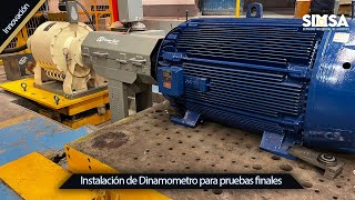 INNOVACIÓN  Instalación de dinamómetro para realizar pruebas finales con carga [upl. by Ayhdnas906]