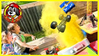 Monster Jam amp Hot Wheels Monster Trucks SMOKIEST OBSTACLE COURSE🌋 Sharks amp Volcano Eruption [upl. by Atse]