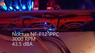 Noctua NFF12 iPPC 3000 PWM vs Noctua NFA12x25 PWM [upl. by Aieken842]