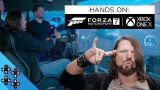 AJ STYLES gets HANDS ON with the XBOX ONE X and FORZA MOTORSPORT 7  Expansion Pack [upl. by Uird842]