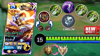 Alpha new revamp items and Emblem set up for alpha best 2024 mobile legends [upl. by Ware]