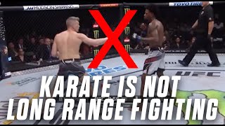 Karate is NOT a long distance fighting style martialarts karate mma fighting [upl. by Marbut]