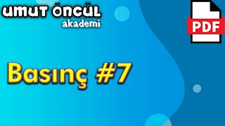 Basınç 7  Sıvı Basıncı  Soru Çözümü PDF [upl. by Aitnuahs]