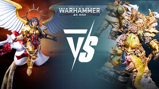 Adepta Sororitas Vs Death Guard Warhammer 40k 10th Edition Live 2000pts Battle Report [upl. by Aimil655]