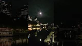 Supermoon timelapse Melbourne Australia Walking Tour supermoon moon [upl. by Ornstead519]