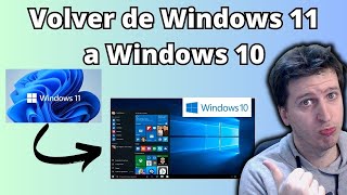 Cómo volver de Windows 11 a Windows 10 sin programas ni nada🔄🖥️ [upl. by Gabbey]