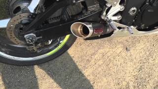 K4 GSXR 750 Coffman Shorty No baffle [upl. by Ellehsim]