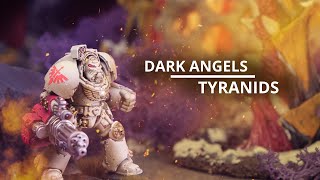 Dark Angels vs Tyranids  A 10th Edition Warhammer 40k Battle Report warhammer40k [upl. by Velvet629]