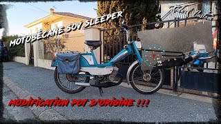 Motobécane 50V sleeper Modification pot dorigine [upl. by Portuna]