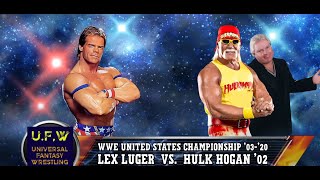 UFW  Lex Luger vs HulkHogan Whos the Best All American US Title on the Line hulkamania [upl. by Oinotnaesoj177]