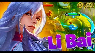 RANK 1 Li Bai GAMEPLAYhonorofkings [upl. by Aleras]