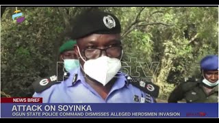 Attack On Wole Soyinka Ogun Police Dismiss Alleged Herdsmen Invasion  NIGERIA [upl. by Deys]