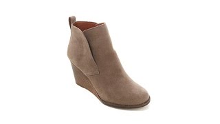 Lucky Brand Yameena Suede Wedge Bootie [upl. by Leihcey]