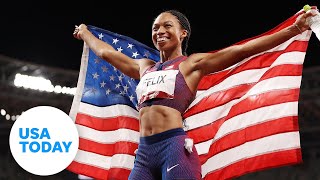 Allyson Felix opens nursery for Olympic Village  USA TODAY [upl. by Simonsen]