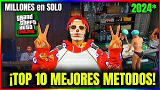 TOP 10 MEJORES MANERAS de GANAR MUCHO DINERO SOLO en GTA Online Muchos millones 2024 [upl. by Aknahs]