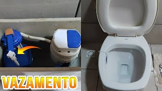 CAIXA ACOPLADA VAZANDO DENTRO DO VASO COMO ELIMINAR VAZAMENTO DA CAIXA ACOPLADA [upl. by Leahcimaj]