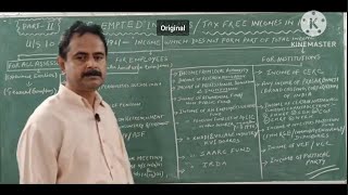 Exempted Incomes For Employees amp Institutions category Part 2 By Dr Ranjan Kumar Bhattacharya [upl. by Nerej224]