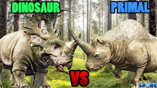 Sinoceratops vs Elasmotherium  SPORE [upl. by Angelo]