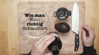 wie man richtig WEIN DEKANDIERT Lifehack [upl. by Elag979]