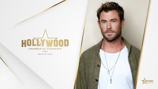 Chris Hemsworth Walk of Fame Ceremony [upl. by Rebak]