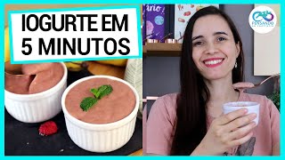 IOGURTE VEGANO INSTANTÂNEO PRONTO EM 5 MINUTOS ULTRA CREMOSO AZEDINHO E SEM AÇÚCAR [upl. by Wallach]