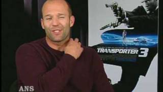 TRANSPORTER 3 JASON STATHAM ANS INTERVIEW [upl. by Magnuson]