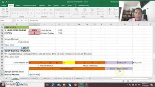 18 EJERCICIOS II LIQUIDACIÓN HORAS EXTRAS Y RECARGOS [upl. by Arze]