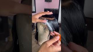 🎈HAIR TUTORIAL🎈How to lay your wig flat without a hot combpanalahair wig hairstyle extension [upl. by Orenid]