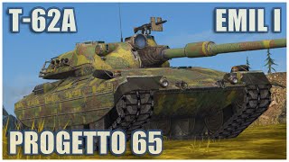 Progetto 65 T62A amp Emil I • WoT Blitz Gameplay [upl. by Ehudd143]