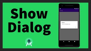 How to show a Dialog  Android Studio  Dialog Fragment [upl. by Ricki]