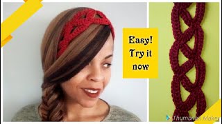 ⭐Crochet Summer Headband⭐ Day 4 Scrap Yarn Crochet Projects [upl. by Putnam]